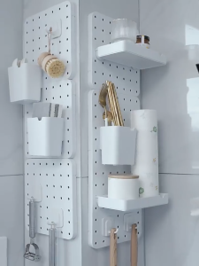Wall Hanging Rack PegBoard Peg Board Organizer Accessories Shelf Shelves Storage Home Decoration DIY