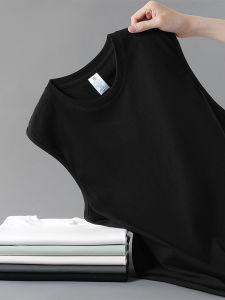 Áo Thun Cotton Nguyên Chất Mùa Hè Cho Nam Cổ Tròn Không Tay Dáng Rộng Đa Năng Phong Cách Thể Thao Áo Nỉ Thoáng Khí