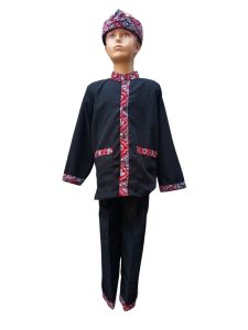 couple baju pangsi murid&guru/stelan baju adat daerah motif batik anak&dewasa
