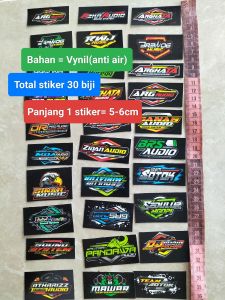 STIKER AUDIO | STIKER SOUND | STIKER SOUNDSYSTEM | STIKER ANTI AIR | STIKER VYNIL | STIKER PACK | STIKER 1 LEMBAR ISI 30 BIJI