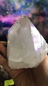 Đá thạch Anh trắng KIM TỰ THÁP pha lê tự nhiên trong suốtthanh tẩy thiền định tarot cực mạnh Clear Quartz Natural AAA1 269