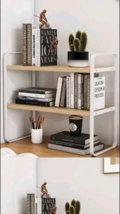 ชั้นวางของบนโต๊ะ ชั้นเก็บของ จัดระเบียบบนโต๊ะทำงาน ขนาด 40x20x36 CM โครงเหล็กคุณภาพดี ดีไซน์สวยงาม เหมาะกับห้องทุกรูปแบบ