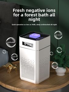 Pet Friendly Air Purifier Negative Ion Generator Small Desktop Model for Bedroom Home Use Effective FORMALDEHYDE Removal