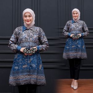 Batik Couple Suami Istri Terbaru Motif Godong Gedang - Batik Couple Keluarga - Sarimbit Batik Keluarga - Atasan Batik Couple - Baju Batik Keluarga - Baju Batik Couple Termurah