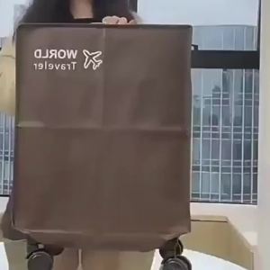 1PC Non-woven Luggage Cover Dustproof Trolley Suitcase Wear-resistant Rolling Anti-scratch Luggage Protector Cover