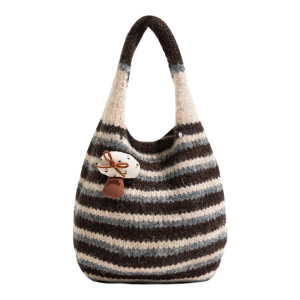MABULA | Cute Striped Knitted Tote Bag