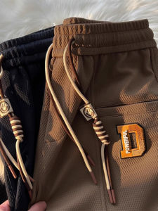 กางเกงลำลองสไตล์ย้อนยุคฤดูร้อนไซส์ใหญ่ 300 ปอนด์ กางเกงขายาวทรงหลวมสไตล์ฮาราจูกุสำหรับผู้ชายและผู้หญิง ทรงหลวม ผูกเชือก แฟชั่นสตรีท