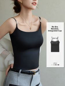 ZISU | Autumn New Style Strapless Backless Tank Top with Built-in Pads