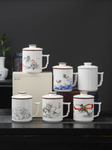 Cốc Trà Gốm Sứ Trung Quốc Có Nắp Cốc Trà Văn Phòng Cốc Trà Cá Nhân Có Lưới Tách Trà Cốc Trà Tây Du Ký