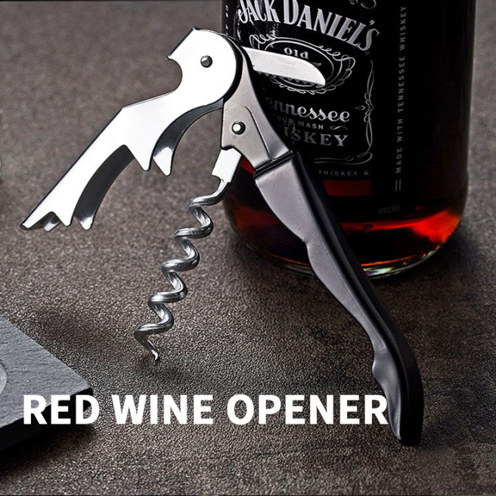 Stainless Steel Corkscrew Red Wine Opener Multifunction Portable Beer Wine Bottle Opener Seahorse Knife