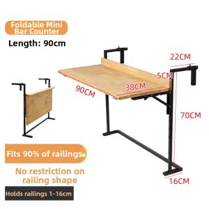 TMCG | Anti-Corrosion Folding Tea Table For Balcony