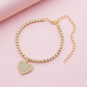Boho Tassel Anklet Barefoot Sandals Summer Beach Foot Jewelry Exotic Heart Chain Accessories Women Fashion Trendy