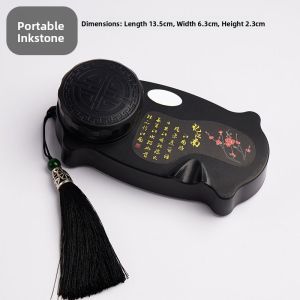 YUBAOGE | Anti-Tip Inkstone with Moisture Retention and Leak Prevention for Students and Children