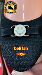 MURAH : KASUT BUDAK PEREMPUAN GIRLS SHOES FABRIC SHOES FLATS KASUT BUDAK SIZE 31-35 RIBBON BUCKLE SHOES