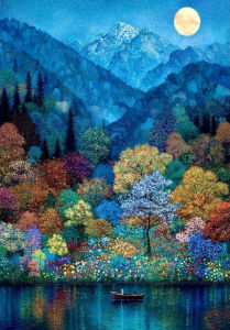 Colorful Dreamy Forest Landscape Artwork Jigsaw Puzzle 500/1000/1200/2000PCS Stress Relief Puzzle Wall Art Decor Gift