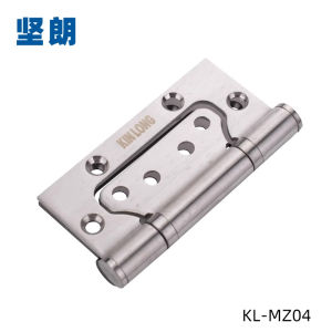 Kinlong | Noiseless No Groove Black Door Hinge 4 Inch