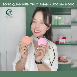 Phấn nước má hồng khoáng đá núi lửa organic thuần chay CChoi Slim Cushion Blush an toàn cho da nhạy cảmphụ nữ có thai