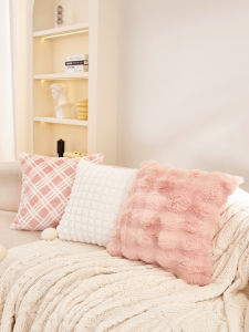 Modern Minimalist Large Backrest Pillow Home Sofa Window Seat Bedding Adjustable Neck Support Plush Fabric Solid Color