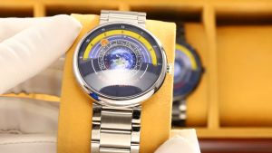 SKMEI 2361 Jam Tangan Pria Analog Model Astronout Modest Tali Stainless Rantai