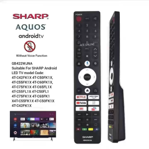 Replacement For SHARP Android TV Remote Control GB422WJNA Without Voice Function