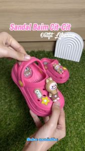 Jokixx Sandal Japit Cit-Cit Anak Perempuan Karakter Lab*b* Lucu Import