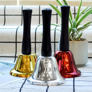 ZEO Loud Hand Bells for Adults Dinner Bells for Inside Classroom Bell for Food Line Alarm Jingles Ringing