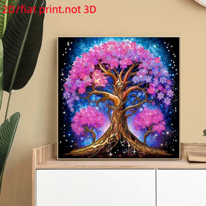 other | 2D/flat 1 Piece Diamond Painting Frameless Painting fir tree Pattern canvas Material Indoor/outdoor home Decoration use