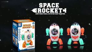 PROMO COD MAINAN ANAK SPACE ROCKET MAINAN ROKET MUSIK DAN LAMPU ROBOT EDUKASI ANAK