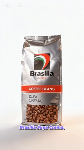 Brasilia Coffee Beans Espresso Supa Crema 1kg Roasted Whole Arabica Coffee Beans