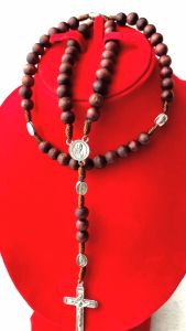 Rosario kayu / rosario katolik kayu / rosario