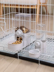 Hanging Pet Feeder Bowl Water Dispenser Large Capacity Cat Dog Rabbit Water Bowl for Cat Cage