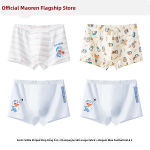 MiiOW | Cotton Class A Antibacterial Cartoon Breathable Boxer Shorts