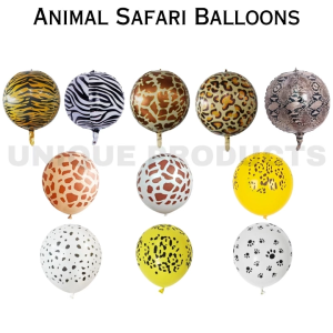 Animal Balloon Safari Jungle Balloons Foil Balloons Belon Happy Birthday