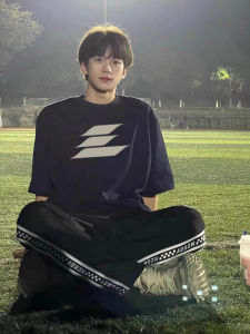 Áo Thun Nam Tay Ngắn Cotton 100% Dáng Rộng in Chữ Phong Cách Mỹ Cổ Tròn Mùa Hè Thời Trang Hợp Thời Trang Cho Cặp Đôi