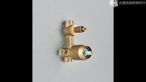 Antique Brass Bathroom Hot Cold Bath Mixer Valve Concealed Water Control Valve Shower Control Mixer Valve 2 Ways Brass