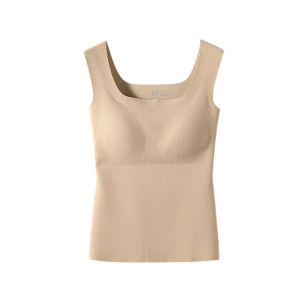 ZISU | Fleece Heating Warmer Tank Top with Built-in Bra for Autumn and Winter