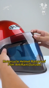 Rainproof Motor Cover Sunshade Waterproof Motorcycle Helmet Films Visor Helmet Sun Visor Pads Anti Fog Rain Film