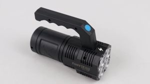 Senter Darurat Flashlight Rechargeable LED+COB 1200mAh - SL16 - Black
