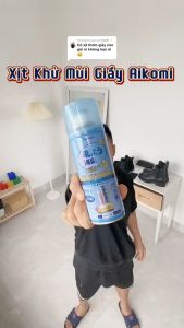 Xịt khử mùi giày dép Sneaker Aikomi 260ml đánh tan mùi hôi chân giày mồ hôi mốc