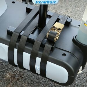 ItemMart Black Heavy Duty Cargo Lashing Ratchet Cam Strap Buckle Tie Down Belt 2.5cm Width