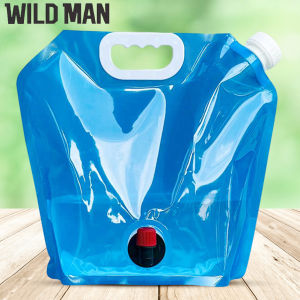 5L/10L Folding Water Bucket Portable Outdoor Travel Collapsible Pouch Multipurpose No Leakage with Faucet for Hiking Picnic
