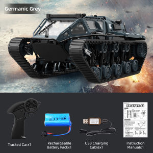 JJRC | JJRC C8812 2.4G Full Scale Tracked Tank RC Car Model 360° Rotation Drift Remote Control Car Off-Road Vehicle For Children Toys