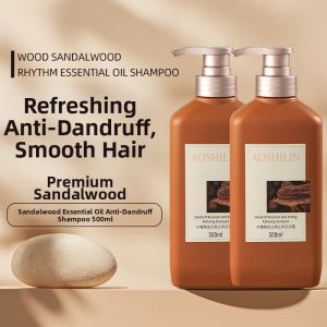 BAOZITI | Dandruff Control Itch Relief Wooden Scent Sandalwood Essential Oil Shampoo and Body Wash Set