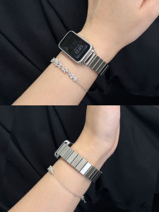 Onebag Summer Metal Compatible Huawei Band 9 Strap Single Steel Band Huawei Band 10 NFC Starlight Fit4 Smart Watch Band