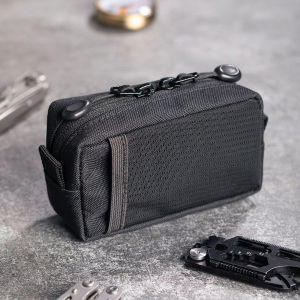 Multi-functional Tactical Storage Bag EDC Tool Survival kits Sport Casual Outdoor Portable Keychain Wallet Dual Zip Coin Purs