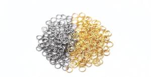 100-200pcs 3-15mm Stainless Steel Open Single Loops Jump Rings Split Ring For Jewelry Making DIY Connector Accessories