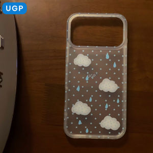 UGP | New Matte Clear Case With Cloud and Raindrop Design Slim Premium Full Protection Cover