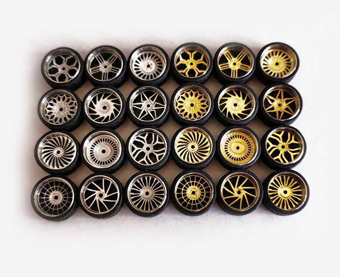 Custom Rim Tomica Modified Rim/4 Tomica Jingshang Neutral Hot Wheels Small Scale Model ...