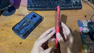Case Infinix Smart 5 Casing Armor Belt Clip & Hardcase Robot