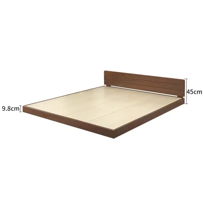 Full Solid Wood Low Profile Bed